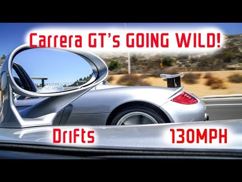 Carrera GT's DRIFTING and RACING with 918 Spyders!