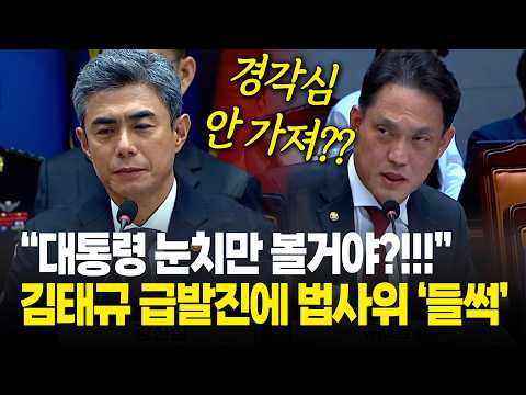 "계속 그렇게 이재명 대통령 눈치만 볼 거야!!!" 김태규 호통에 법사위 들썩 / 2026년 국정감사 법사위