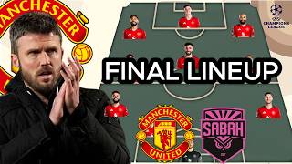 Man United vs Sabah FK TODAY! 🚨 Predicted Starting XI With Šeško Starts | UCL 2026/27