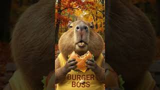 Capybara vs Red Panda : The Burger Heist! 🍔🍟 #funny #shorts #capybara #panda