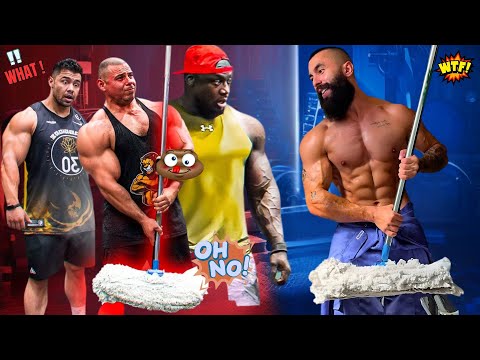 ELITE Powerlifter ANATOLY Use 32kg Mop | BODYBUILDER VS CLEANER 💪🔥