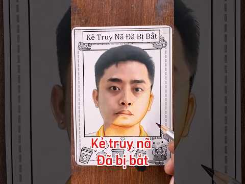 Vẽ kẻ truy nã Bùi Đình Khánh đã bị công an bắt #shorts
