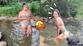 🔴-MIRNITA sorprende con su traje👙 verde💚 y ANIITA de leopardo🐆 😏