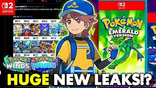 HUGE POKEMON LEAKS! Pokémon EMERALD PORTS for Switch 2 & Pokemon Winds and Waves Anime LEAKS!?