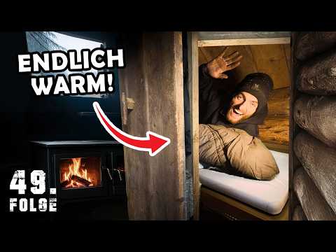 Mein SCHLAFZIMMER im Blockhaus ist fertig!  | Tag 49/100 autark