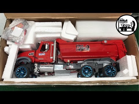 RC DUMP TRUCK 1/14 UNBOXING || AMAZING MACK truck converted for 140$usd