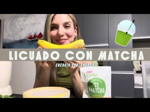 Licuado con matcha  para ENERGIA