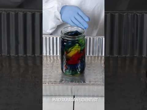 I Kept Colored T-Shirt In A Jar Of Water For 2 Weeks