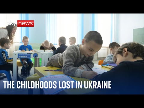 Ukraine war: The Ukrainian children living on the frontline