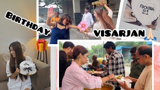 BIRTHDAY AND VISARJAN SAME DAY 🎁🌸 | Amrita khanal | 2024