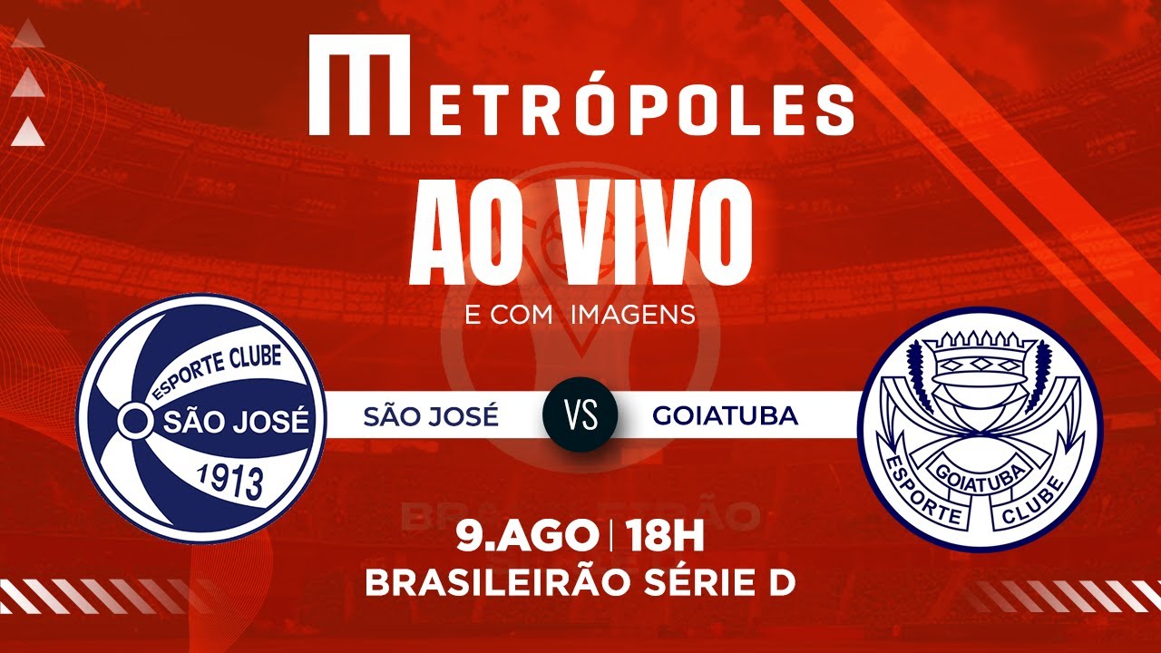 SÉRIE D AO VIVO COM IMAGENS SÃO JOSÉ RS X GOIATUBA GO   09082025