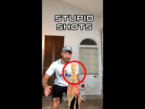 Most STUPID trick shots! w- Trickshotdav #Shorts