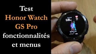 Vido-Test : Test Honor Watch GS Pro : cran AMOLED et super autonomie