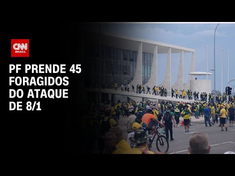 ​PF prende 45 foragidos do ataque de 8/1 | Brasil Meio-Dia