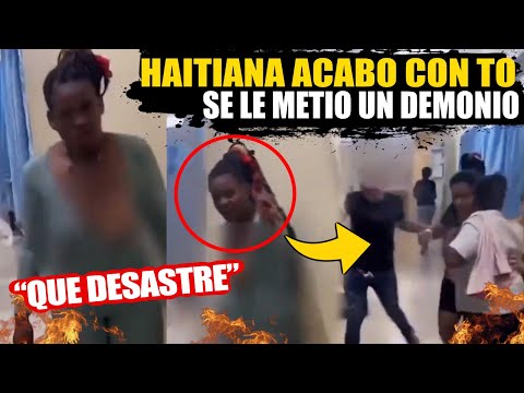 😱 Esta HAITIANA SE VUELVE LOCA y Destruye Hospital en República Dominicana! 📢 "AHORA MISMO SUCEDIO"