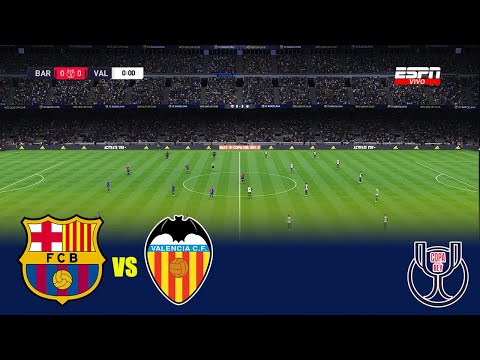 Barcelona vs Valencia | Copa Del Rey | Full Match All Goals | eFootball PES