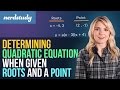 Finding Quadratic Equations from Roots