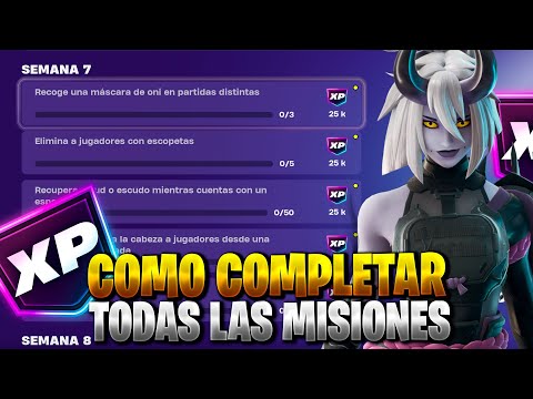 COMO COMPLETAR TODAS LAS MISIONES DE LA SEMANA 7 CAPITULO 6 FORTNITE TEMPORADA 1