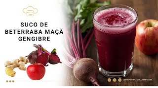 “Suco de Beterraba, Maçã e Gengibre – Detox, Energia e Benefícios Naturais”