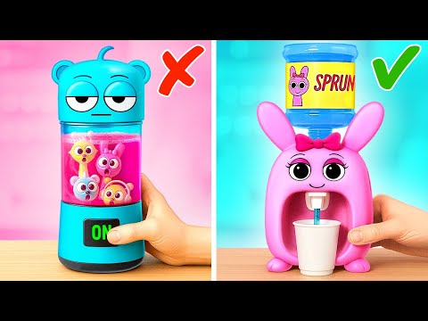 Wow! It's Pinki Water Dispenser! SPRUNKI ASMR GADGETS AND SATISFYING DIY