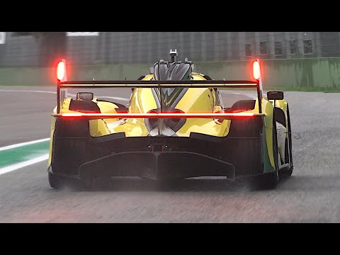 The unrestricted 870hp Ferrari 499P Modificata racing at Imola | Start Up, Warm Up & Engine Sound!