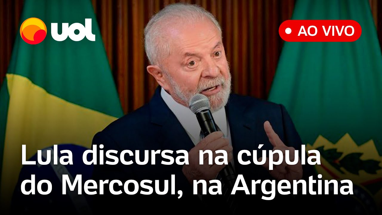 Lula fala ao vivo na cúpula do Mercosul com Javier Milei em Buenos Aires na Argentina assista