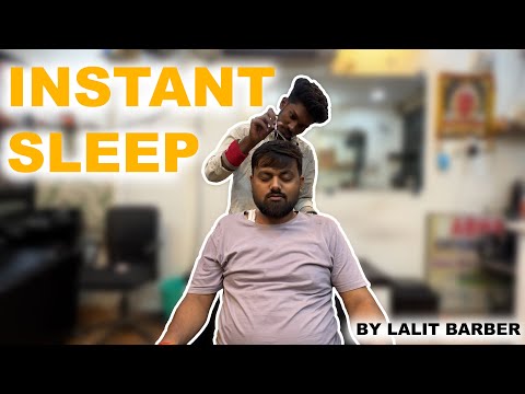 Instant Sleep ASMR |Deep Relaxation Head Massage Sounds |Lalit Barber India.#asmr