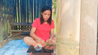 mancing ikan di tempat ini banyak monyetnya langsung dimasak di pondok