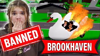 Roblox Brookhaven Roleplay! WE GOT BANNED!