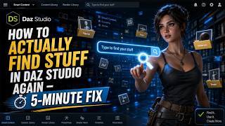 HOW TO ACTUALLY FIND STUFF IN DAZ STUDIO (Quick simple tutorial)