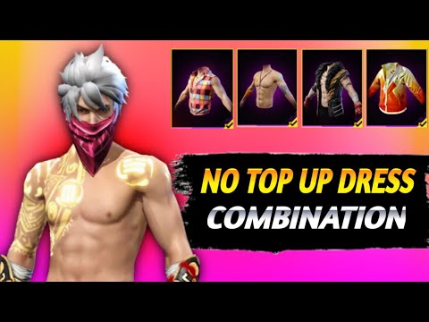 TOP 5 NO TOP UP DRESS COMBINATION | BEST DRESS COMBINATION | FF DRESS COMBINATION 😱🔥 - Free Fire