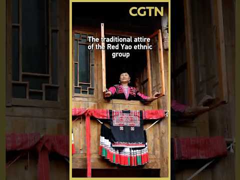 The traditional attire of the Red Yao ethnic group