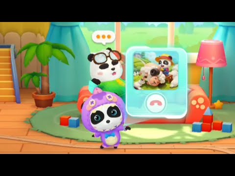 PANDA KIKI DI TELEPON TEMANNYA UNTUK MENGELOLA PETERNAKAN DAN KEBUN | RUMAH BELAJAR PANDA | BABYBUS