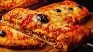 #سندويش بيتزا صوص تومات مثالية عجينه بدون دلك ولاتعب ولادك  راح يطلبوه كل يوم👌🏻