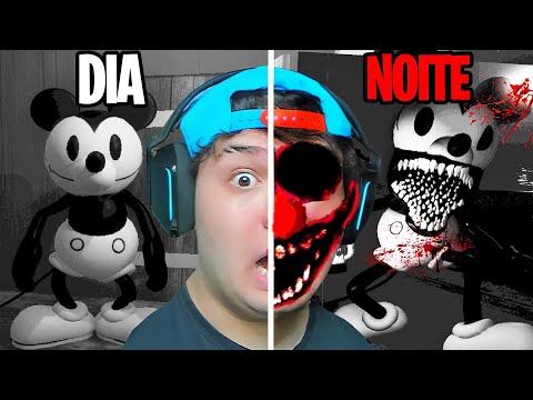 JOGUEI O JOGO ASSUSTADOR DO MICKEY MOUSE AS 3 HORAS DA MANHÃ…