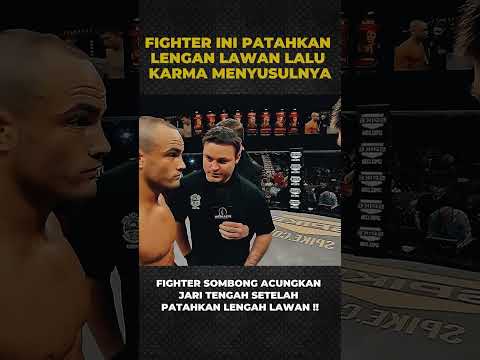P4TAHKAN TANGAN ACUNGKAN J4RI TENG4H AKHIRNYA KARMA MENYUSUL FIGHTER SOMBONG