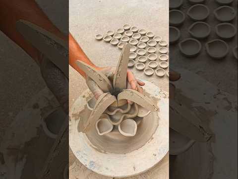 pottery with clay 🌸 #shorts #viral #video #trending #pottery #clay #art #like #love #music #india