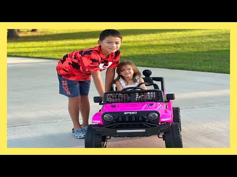 Unboxing, Assembling and Driving The 12V Battery Ride ON Kids Electric Jeep Car