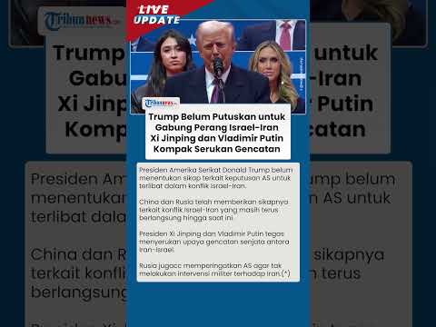 Xi Jinping dan Putin Kompak Minta Gencatan, Trump Masih Pikir-pikir Ikut Bantu Israel Serang Iran