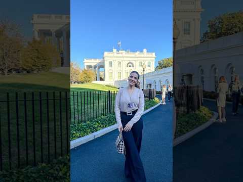 Laura goes to the White House! Little immigrant me would never believe this?? @WhiteHouse