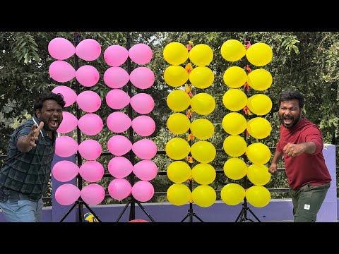 Amazing Pop Balloon Challenge Race and Chair Pop Balloon Challenge