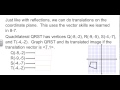 Understanding Translations and Vectors