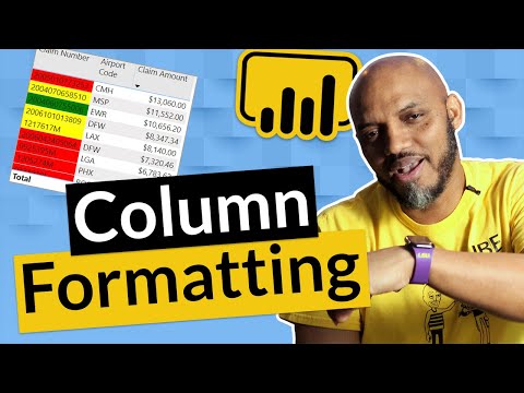 Use Conditional Formatting to format another column in Power BI