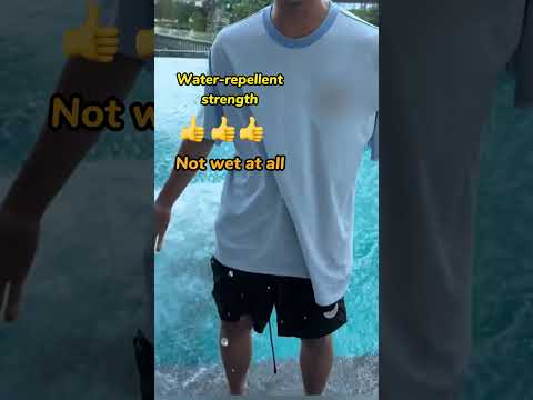 #textilechemicals | How can clothes stay dry even after being splashed with water?