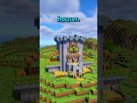 Minecraft Castle Tower 🏰 #minecraftbuilding