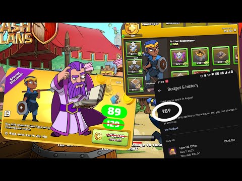 COC Gold Pass at 89Rs only. 13th anniversary royal  Champion #games #clashofclans #supercell #coc