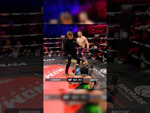Мухамад Калмыков нокаутировал Бакытова и стал чемпионом NOMAD FC #shorts #popmma