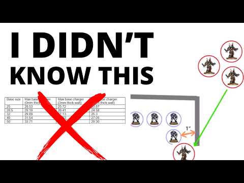 Exploring One Gamey 40K Charge Blocking Trick - with Base Size Maths + Player Polls