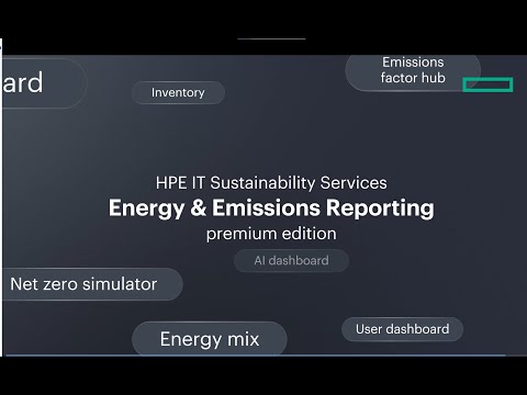 HPE energy and emissions reporting - premium edition