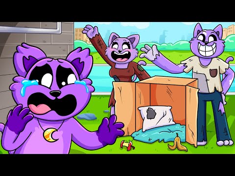 CATNAP: ADOPTADO por UNA FAMILIA SIN HOGAR... Poppy Playtime Animación